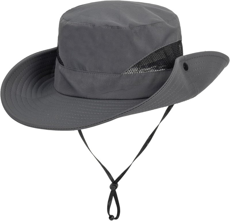 UTOWO Kids Sun Hat with UV Protection Beach Bucket for Boys & Girls Wide Brim Safari Boonie Cap for Summer Outdoor(for 5-10T) - Image 4